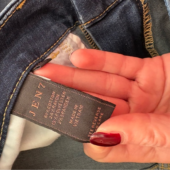 Jen 7 for All Mankind Petite Slim Bootcut Size 8P Dark wash - Picture 4 of 4